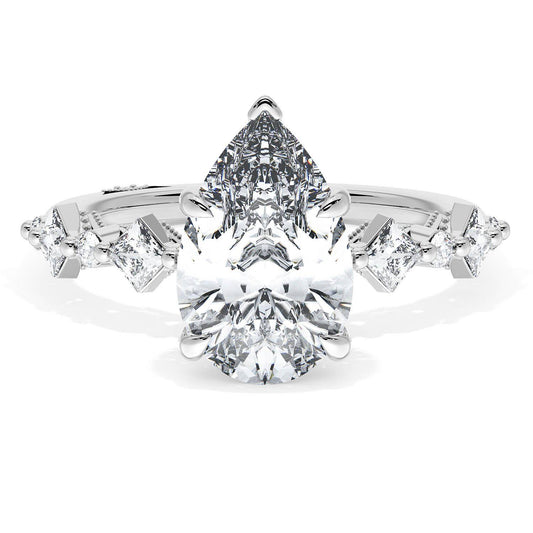 Pear Solitaire Engagement Ring