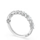 Carré and Round Diamond Wedding Band, 4.00mm
