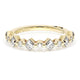 Carré and Round Diamond Wedding Band, 4.00mm