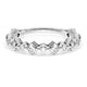 Carré and Round Diamond Wedding Band, 4.00mm