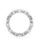 Carré and Round Diamond Wedding Band, 4.00mm