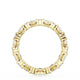 Carré and Round Diamond Wedding Band, 4.00mm