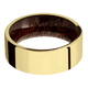 14K Yellow Gold with Polish Finish and Sapele