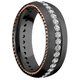 Zirconium with Satin Finish and 14K Rose Gold Inlay