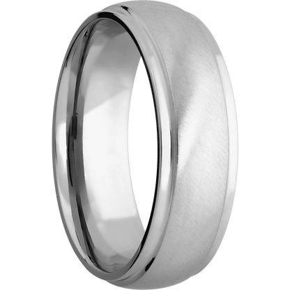 14K White Gold + Anglesatin , Polish Finish