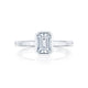 Tacori 18k White Gold Starlit Engagement Ring Setting (0.01 CTW)
