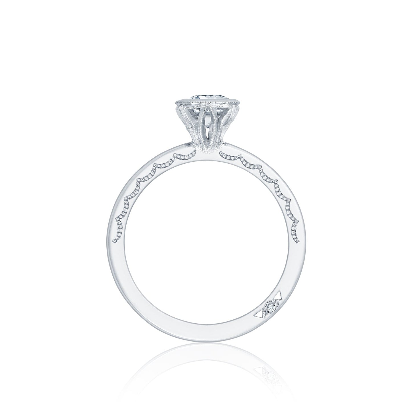 Tacori 18k White Gold Starlit Engagement Ring Setting (0.01 CTW)