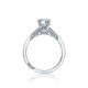 Tacori 18k White Gold Simply Tacori Round Diamond Engagement Ring Setting (0.25 CTW)