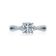 Tacori Platinum Ribbon Round Diamond Engagement Ring Setting (0.26 CTW)