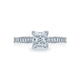 Tacori 18k White Gold Simply Tacori Princess Diamond Engagement Ring Setting (0.31 CTW)