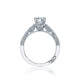 Tacori 18k White Gold Simply Tacori Round Diamond Engagement Ring Setting (0.36 CTW)