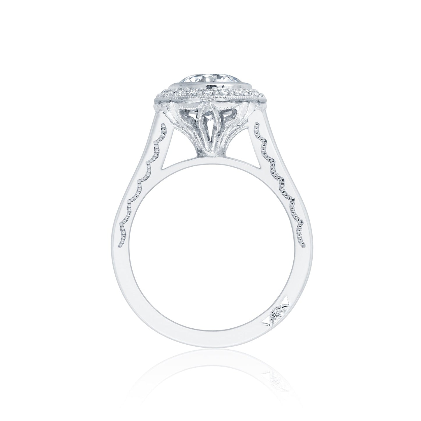 Tacori Platinum Starlit Round Diamond Engagement Ring Setting (0.24 CTW)