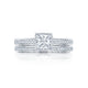 Tacori 18k White Gold Starlit Princess Diamond Engagement Ring Setting (0.13 CTW)