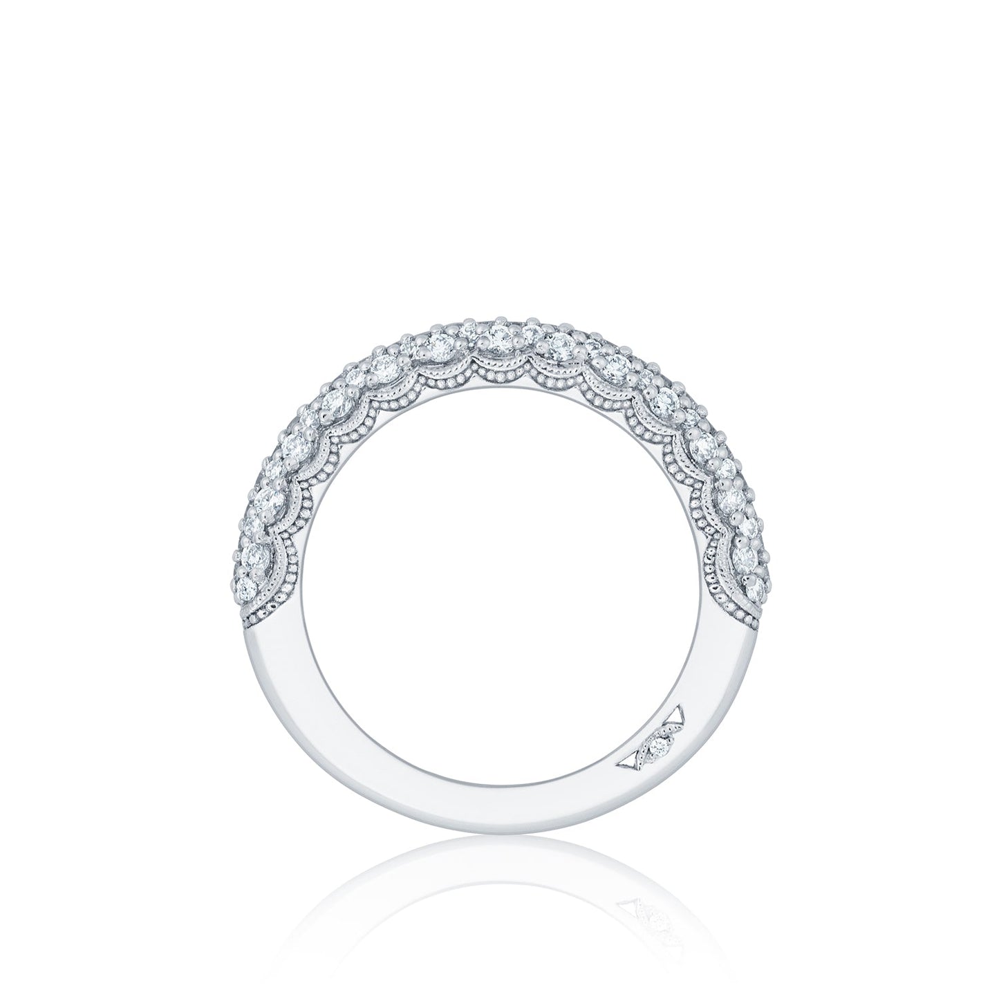 Tacori 18k White Gold Starlit Diamond Wedding Band (0.78 CTW)