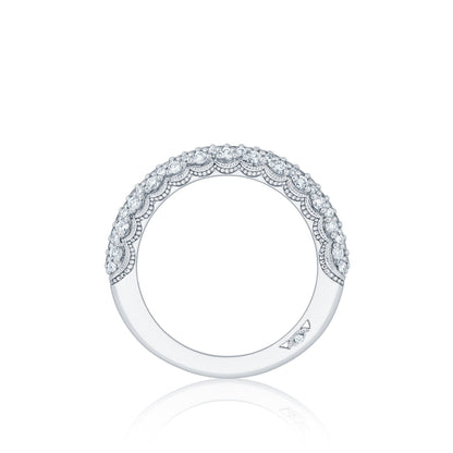 Tacori 18k White Gold Starlit Diamond Wedding Band (0.78 CTW)