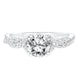 Goldman 14k White Gold 0.31ct Diamond Semi Mount Engagement Ring