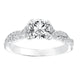 Goldman 14k White Gold 0.31ct Diamond Semi Mount Engagement Ring