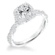 Goldman 14k White Gold 0.34ct Diamond Semi Mount Engagement Ring