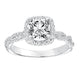 Goldman 14k White Gold 0.34ct Diamond Semi Mount Engagement Ring
