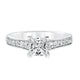 Goldman 14k White Gold 0.38ct Diamond Semi Mount Engagement Ring
