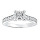 Goldman 14k White Gold 0.38ct Diamond Semi Mount Engagement Ring