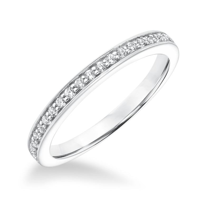 Goldman 14k White Gold 0.24ct Diamond Wedding Band