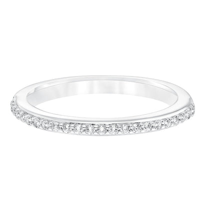 Goldman 14k White Gold 0.19ct Diamond Wedding Band