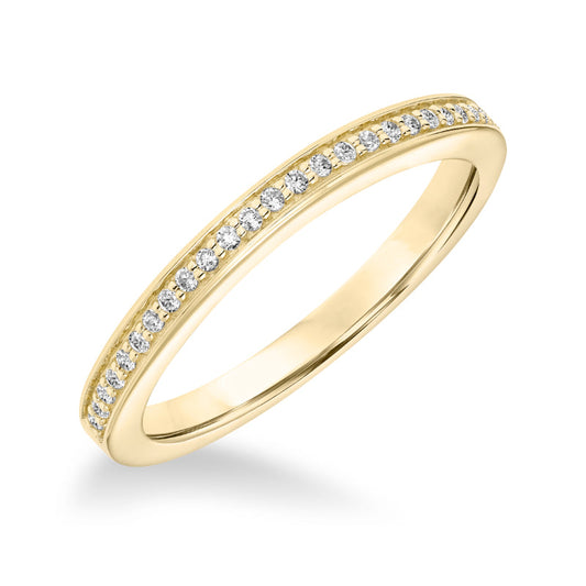 Goldman 14k Yellow Gold 0.12ct Diamond Wedding Band