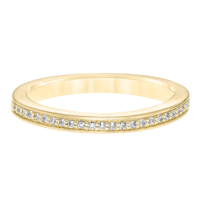 Goldman 14k Yellow Gold 0.12ct Diamond Wedding Band