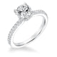 Goldman 14k White Gold 0.32ct Diamond Semi-Mount Engagement Ring