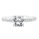 Goldman 14k White Gold 0.32ct Diamond Semi-Mount Engagement Ring