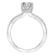 Goldman 14k White Gold 0.32ct Diamond Semi-Mount Engagement Ring