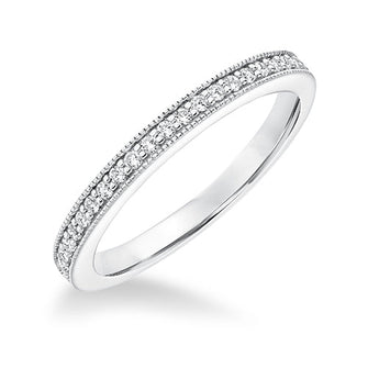 Goldman 14k White Gold 0.20ct Diamond Wedding Band