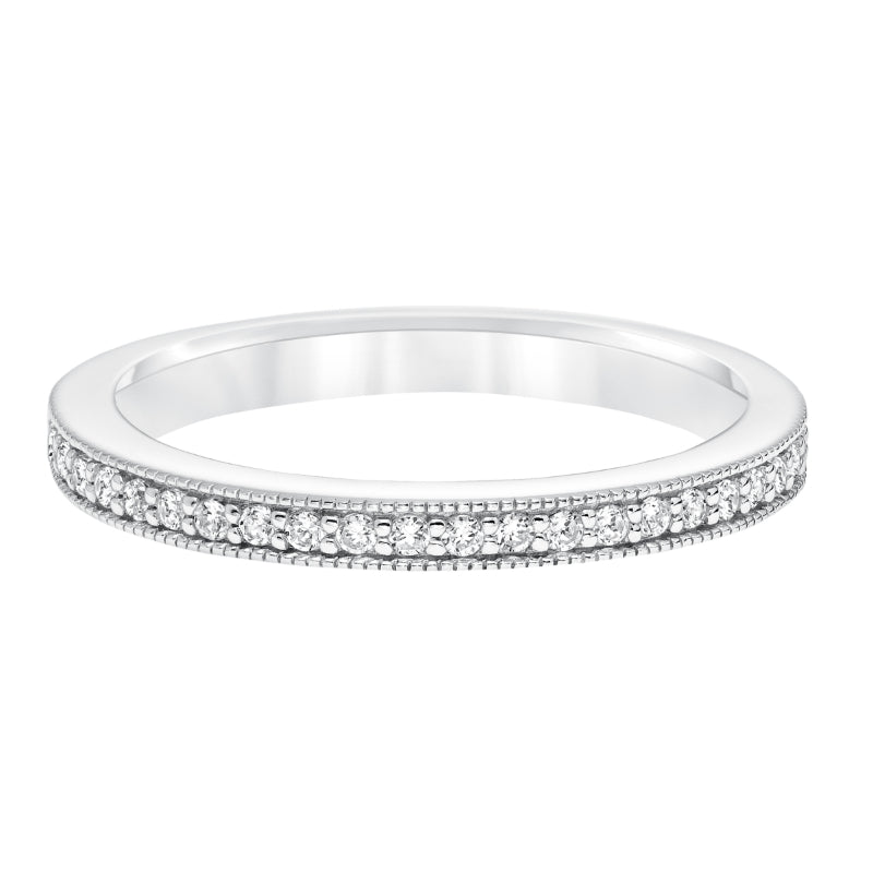 Goldman 14k White Gold 0.20ct Diamond Wedding Band