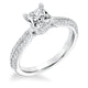 Goldman 14k White Gold 0.36ct Diamond Semi Mount Engagement Ring
