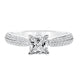 Goldman 14k White Gold 0.36ct Diamond Semi Mount Engagement Ring
