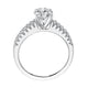 Goldman 14k White Gold 0.42ct Diamond Semi-Mount Engagement Ring