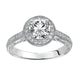Goldman 14k White Gold 0.23ct Diamond Semi-Mount Engagement Ring