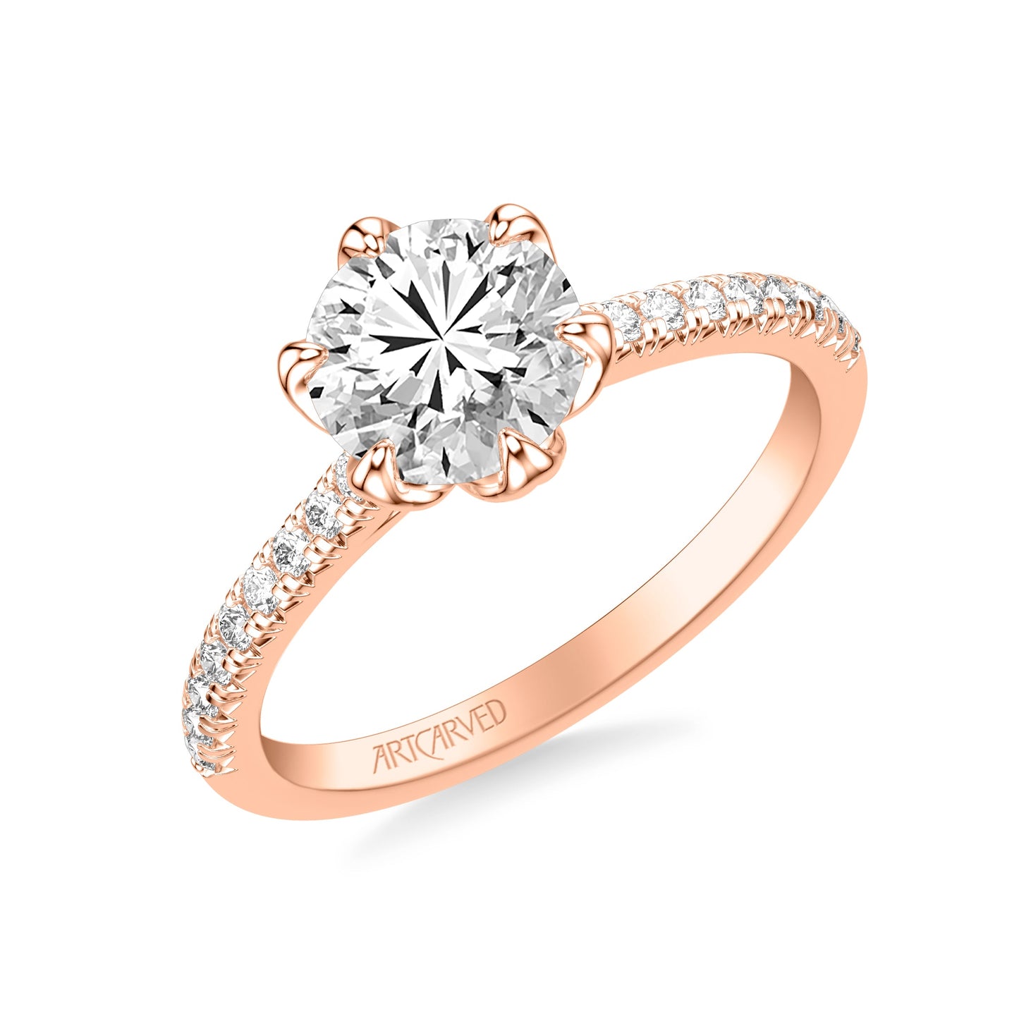 Floral Engagement Ring