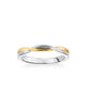 Solitude Contemporary Polished Twist Wedding Band
