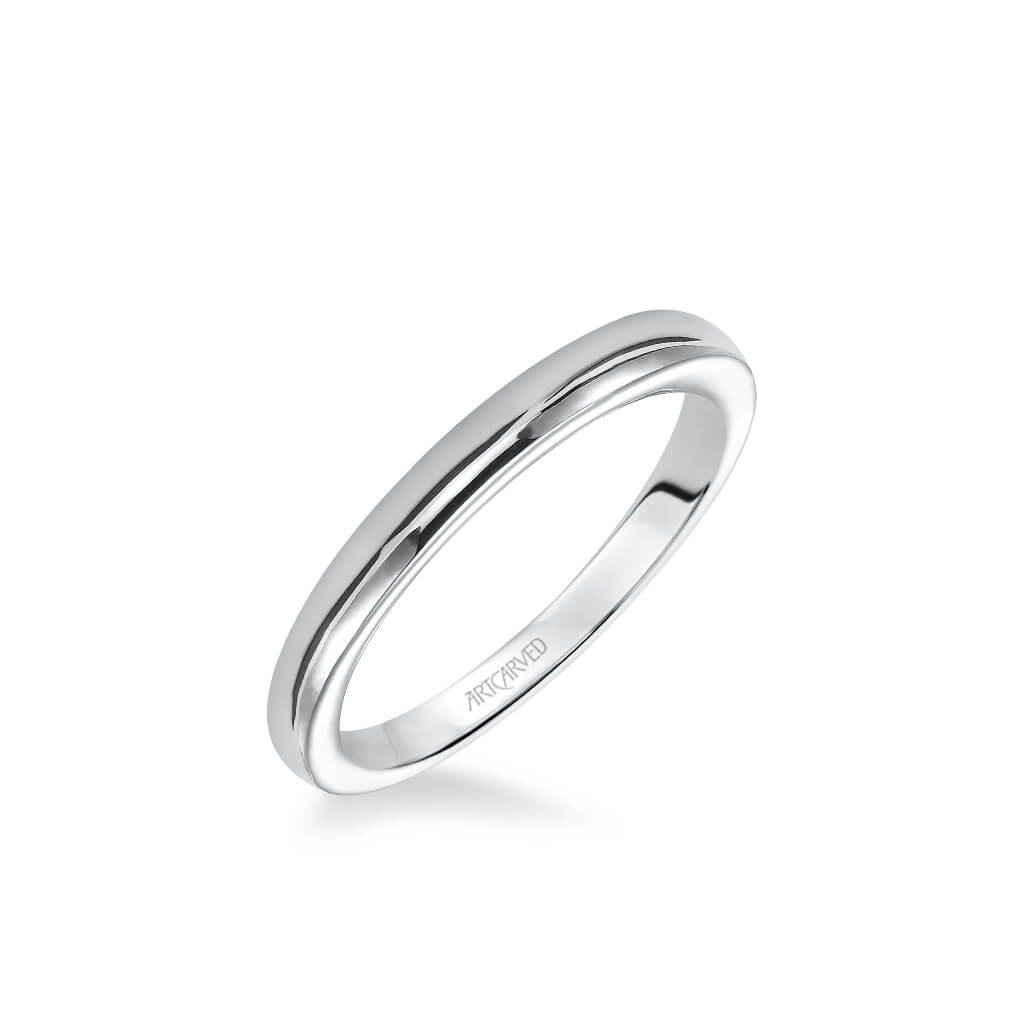 Rachel Contemporary Polished Wedding Band