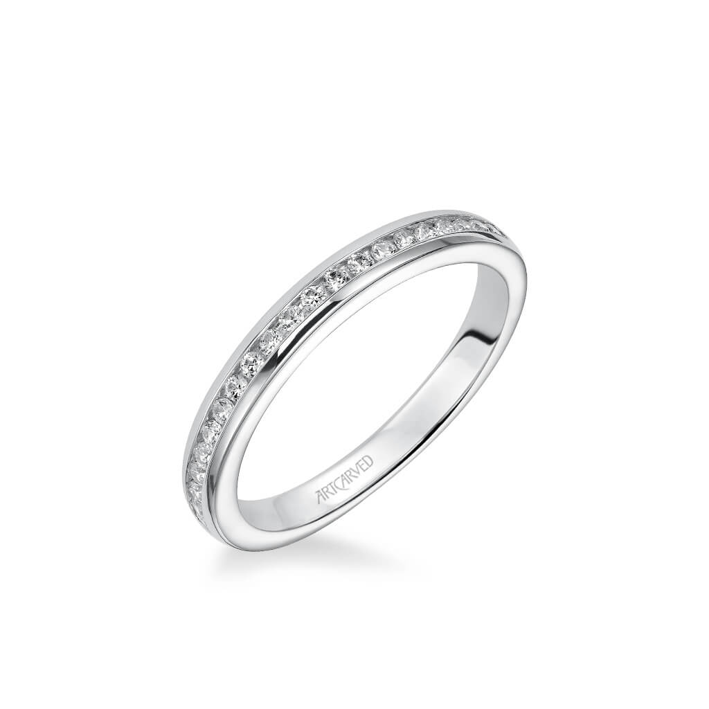 Amanda Classic Channel Set Diamond Wedding Band