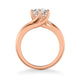 Whitney Contemporary Solitaire Twist Diamond Engagement Ring