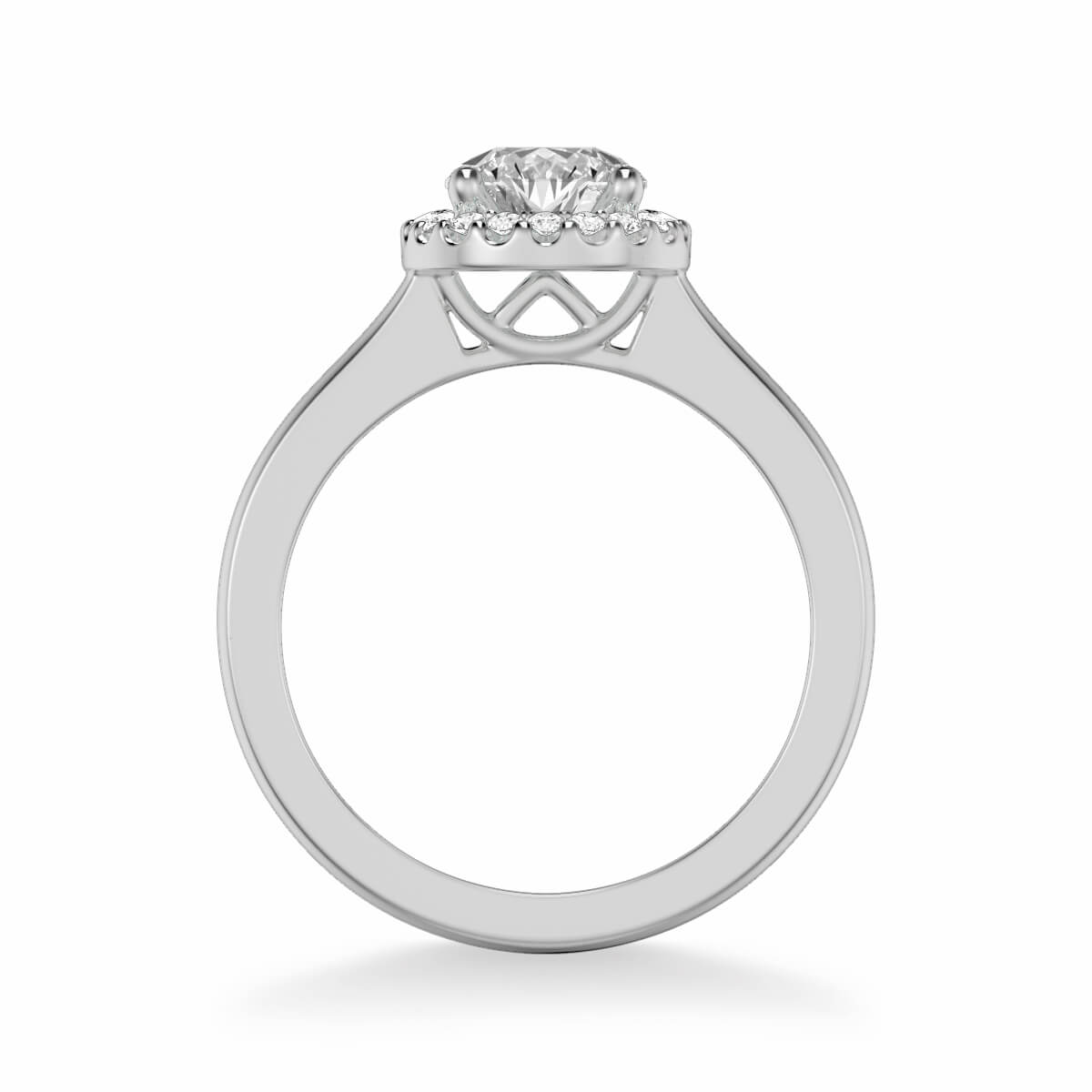 Allison Classic Round Halo Diamond Engagement Ring