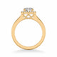 Allison Classic Round Halo Diamond Engagement Ring