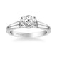 April Contemporary Solitaire Bezel Diamond Engagement Ring