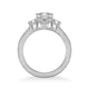 Anabelle Vintage Three Stone Diamond Engagement Ring