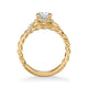 Jolie Contemporary Round Halo Rope Diamond Engagement Ring