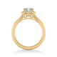 Farrah Vintage Round Halo Diamond Engagement Ring