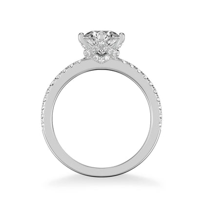 Ashlyn Classic Side Stone Diamond Engagement Ring